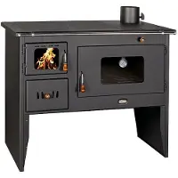 PRITY 95 Ltd. Forno da cucina Gambe di cottura a legna Forno policombustibile in ghisa Top Prity 2P50 16 kw