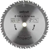 Wolfcraft Lama Per Sega Circolare Per Legno 6735000 190 Mm