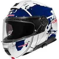 Schuberth C5 Globe Blue unisex bianca, taglia M