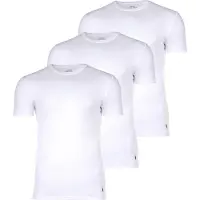 Ralph Lauren per uomo. 714830304003 Confezione da 3 magliette bianche girocollo (S), Bianco, Homewear, Cotone, Manica corta