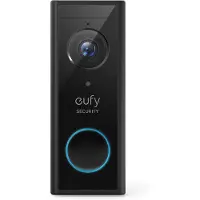 Eufy Campanello video supplementare S220, senza fili, 2K HD, durata della batteria di 6 mesi, richiede HomeBase, nero