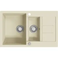 The Living Store Lavello in granito a doppia vasca Beige