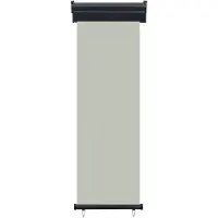 The Living Store Tenda laterale per balcone 65x250 cm Grigio