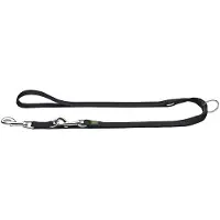 Hunter V-Leash Guinzagli per cani (Länge max. 200 cm - Breite 1,6 cm, nero)