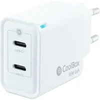 CoolBox Caricabatterie Da Parete Usb-c Gan 35w Usb C Qc 3.0