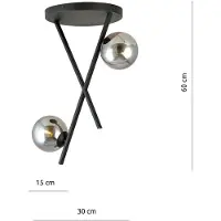 Emibig Lampada da soffitto RIVER 2 GRAFIT 1196/2
