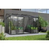 E.P.H. Schmidt Serra addossata Vitavia "Osiris 6500" nera 6,5 m² Vetro di sicurezza temperato da 3 mm, HKP da 6 mm
