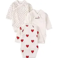 Petit Bateau Tutina / body per bambino rosso / bianco naturale