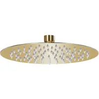 vidaXL Regen Dusche Kopf rund 20 cm Edelstahl Goldfarbe