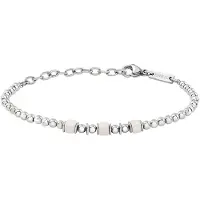 Breil Bracciale sfera acciaio e ceramica greca Mixology TJ3545 — Bracciale