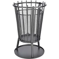 Huismerk Cestino per il fuoco con parascintille nero 40 x 61 cm