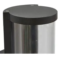LUCANDE applique da esterno Zanta, altezza 28,2 cm, IP65, nero