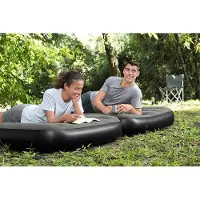 Bestway Airbed 3-in-1 gonfiabile 188x99x25 cm nero e grigio