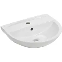 Cersanit Lavabo sospeso in Vetroceramica 50x38,4cm semicircolare per bagno