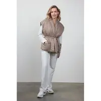 DIDI Sleeveless Kimono Romy Beige / Brown Taglia: 46-48 | Gilet Outlet | Donna | Marrone
