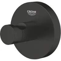 GROHE Gancio per accappatoio Essentials nero opaco