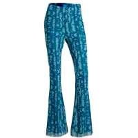 Colourful Rebel Tie Dye Mesh Extra Flare Pants Light Turquoise Taglia: XS | Pantaloni Outlet | Donna | Ciano