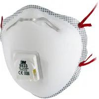 3M 8833 Respiratore 8833 - Classico, livello di protezione: FFP3