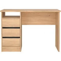 Giga Scrivania Function Plus con 3 cassetti, scelta del colore: Jackson Hickory