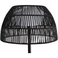 LUCANDE Lampada da terra da esterno Heribio, nero, ferro, 153 cm