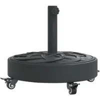vidaXL Supporto per ombrellone con rotelle per palo Ø38/48 mm 27 kg rotondo