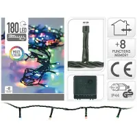 OEM Luci per albero di Natale 180 LED, da esterno, 18 m, multicolore, multicolore - Home Styling Collection