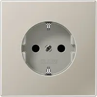 JUNG Presa ES1520NKI SCHUKO 16 A 250 V ~ acciaio inossidabile