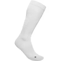 Bauerfeind Sports Women's Run Ultralight Compression Socks Calze tecniche a compressione Donna (38-40 - Wade L, bianco/grigio)
