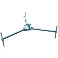 Dehn Treppiede regolabile in altezza e pieghevole per tubi D 50 mm NW 10° in acciaio zincato 105351