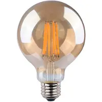 EDM Lampadina Vintage Led Filament Globe E27 2000k 8w 700 Lumens