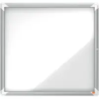 Nobo Vetrina Da Esterno Premium Plus 6xa4 Fogli Con Sfondo Magnetico Bianco