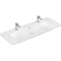 Villeroy & Boch Subway 3.0 de , lavabo à poser, 2 trous pour robinet, avec trop-plein, non rectifié, 1300x475mm, 4A70D4RW, 4A70D4RW