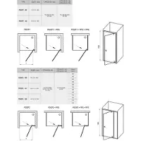 Ravak Porta doccia Pivot PDOP2-120 alu+trasparente 03GG0C00Z1