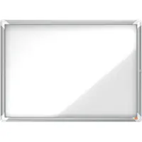 Nobo Vetrina Espositiva Esterna Premium Plus 8xa4 Fogli Magnetica Sfondo Bianco