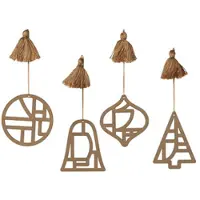 Broste Copenhagen Decorazioni natalizie FILI X4 - Marrone - Unica