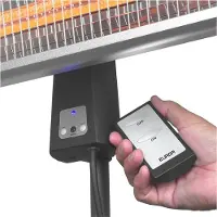 Eurom Riscaldatore elettrico da terrazza Th1800S con telecomando