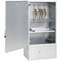 vidaXL Forno per affumicatura con trucioli di legno 44,5x29x83 cm Acciaio zincato