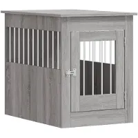 vidaXL Gabbia per cani in stile arredamento Grey Sonoma 55x80x68 cm Materiale a base di legno
