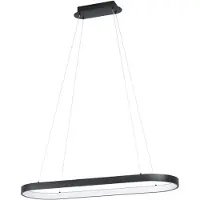 Eglo Lampadario A Sospensione Contemporaneo Codriales Acciaio Nero 1 Luce Led 27W