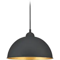 TRIO Lighting Lampada a sospensione a binario Jimmy per DUOline, nero-oro, E27