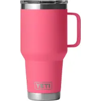 Yeti Rambler Travel Mug 30oz Stronghold Lid, Tropical Pink, tazza thermos da viaggio con coperchio, 887 ml