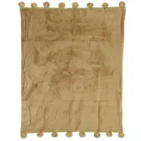 Décoris Plaid, coperte FELIX - Beige - 130x150 cm