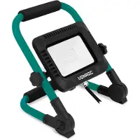 Vonroc Lampada da lavoro a LED 30W - Pieghevole - Inclinabile | Largo fascio luminoso