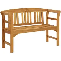 vidaXL Panchina da giardino 114 cm in legno massiccio di acacia