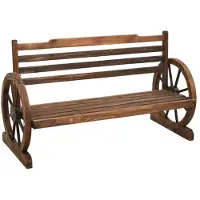 vidaXL Panchina da giardino 112 cm in legno massiccio di abete