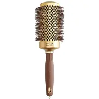 Olivia Garden Expert Blowout Shine Spazzola capelli oro e marrone 45 mm — Spazzola tonda