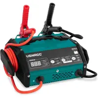 Vonroc Caricabatterie con avviamento di emergenza - 15A - Per batterie al piombo da 6V o 12V