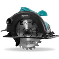 Vonroc Sega circolare 1200W - 185mm | Incl. guida parallela e lama 24T