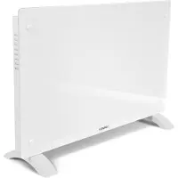 Vonroc Termoconvettore Elettrico Smart 1000W/2000W in Vetro Bianco WiFi