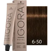 Schwarzkopf Professional Igora Royal Absolutes 60 ml 6-50 Biondo Scuro Dorato — Tinta permanente capelli